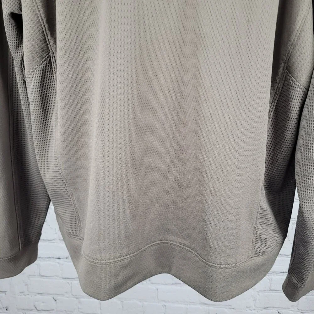 Cutter & Buck Brown DryTec MGA Lost Creek Cup Golf 1/4 Zip Pullover Sweater L